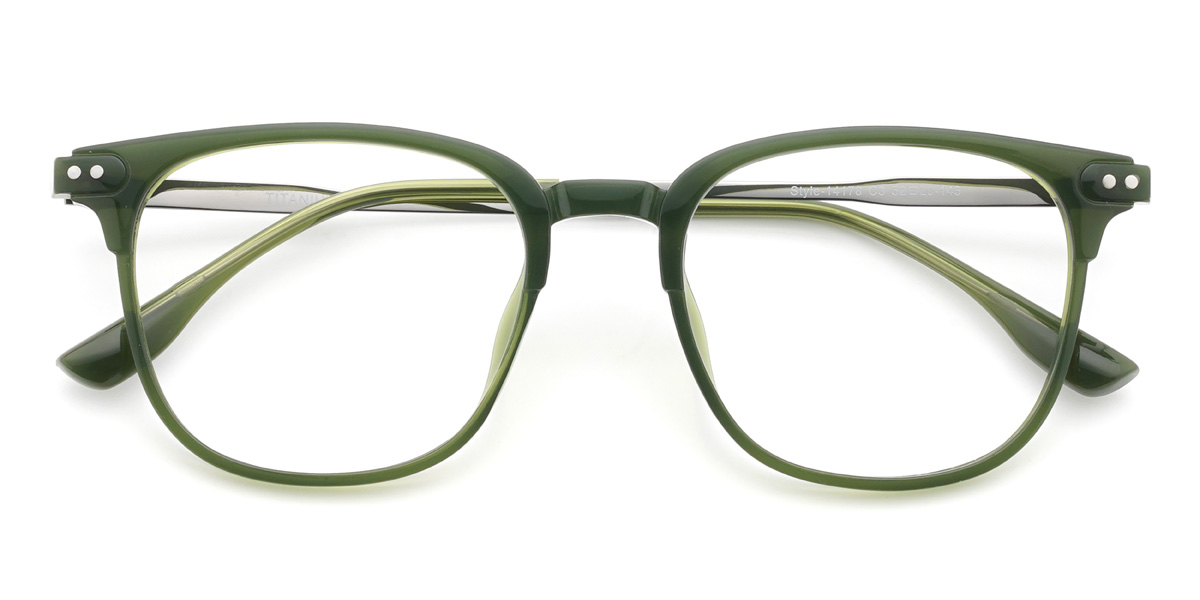 Green Kenisha - Square Glasses