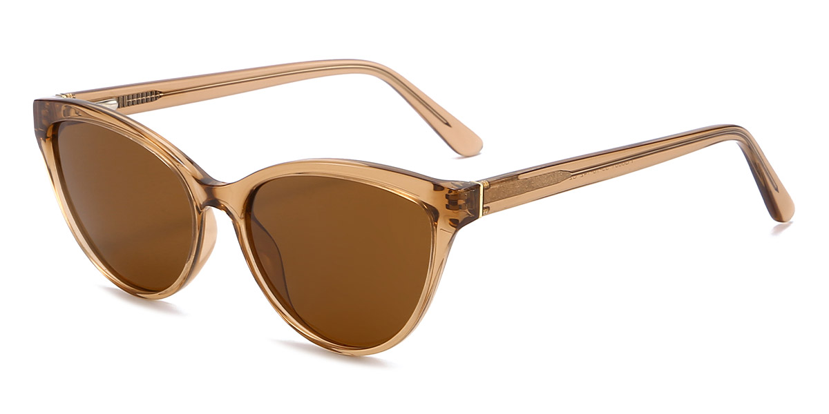 Brown Brown Qasim - Rectangle Sunglasses