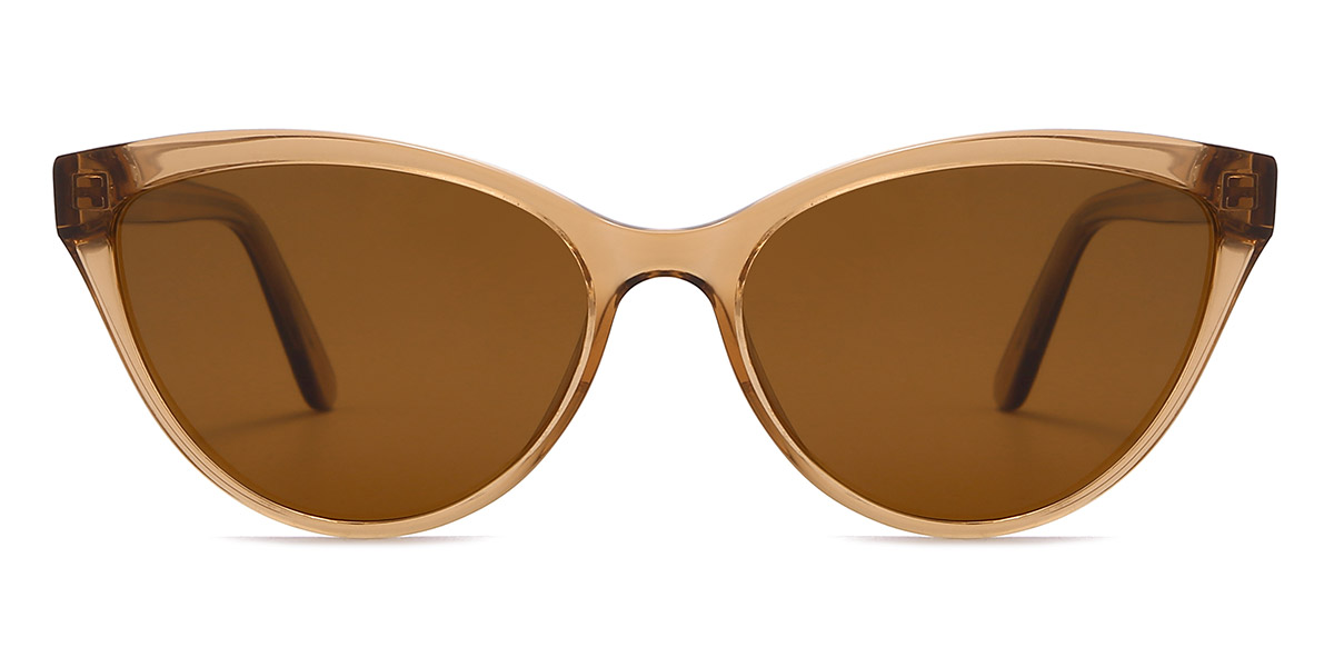 Brown Brown Qasim - Rectangle Sunglasses