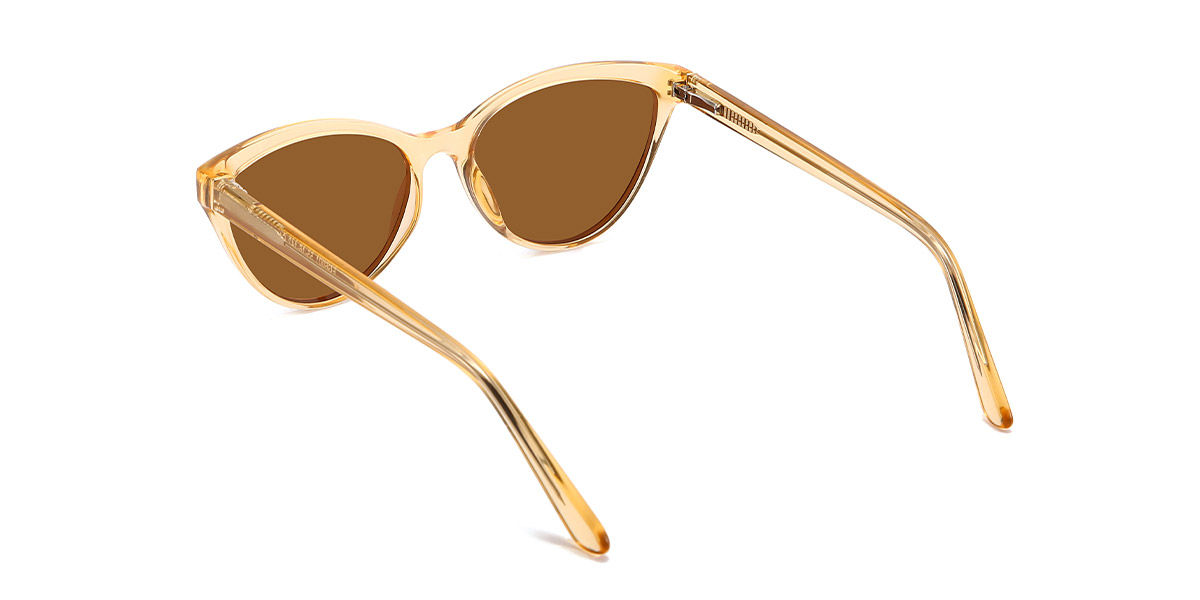 Champagne Brown Qasim - Rectangle Sunglasses