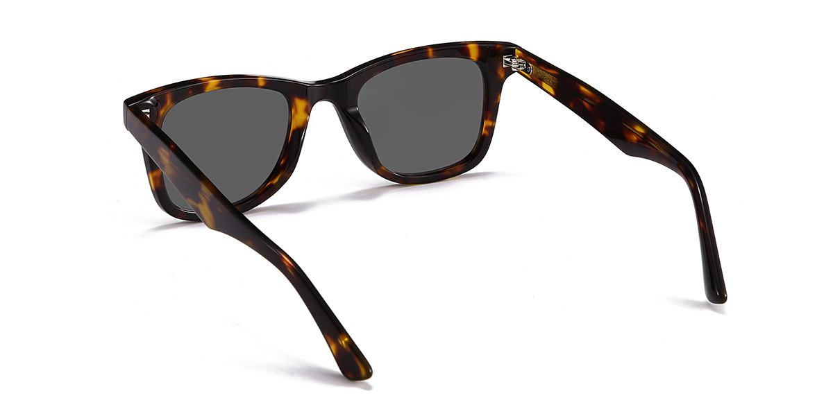 Tortoiseshell Grey Zavier - Rectangle Sunglasses