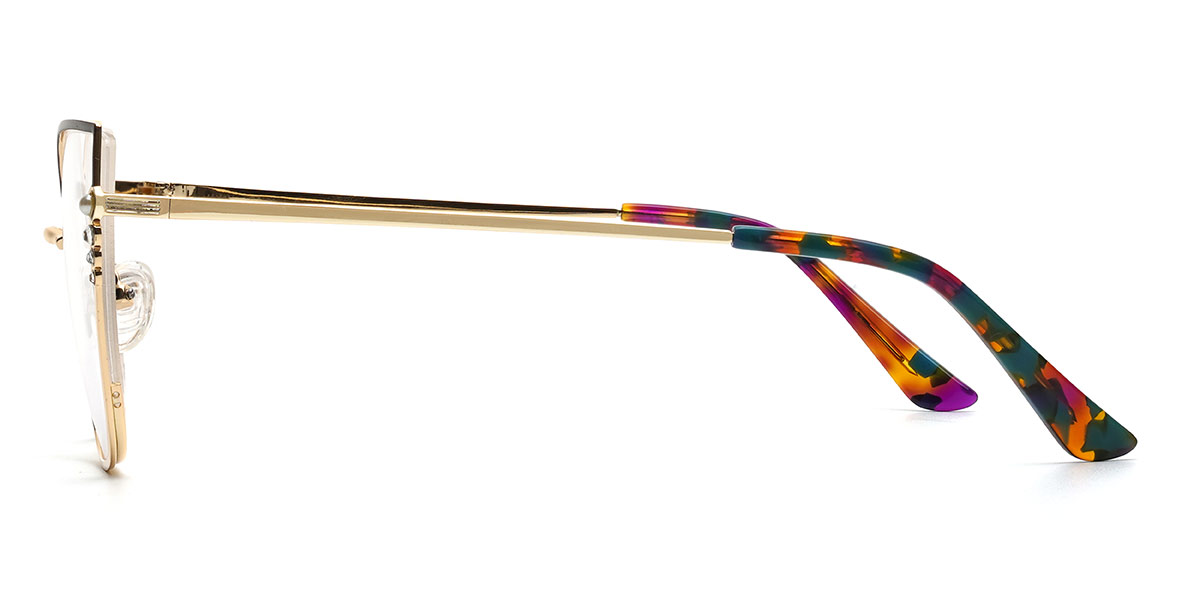 Marrón dorado Kolly Gafas - Cat Eye Glasses