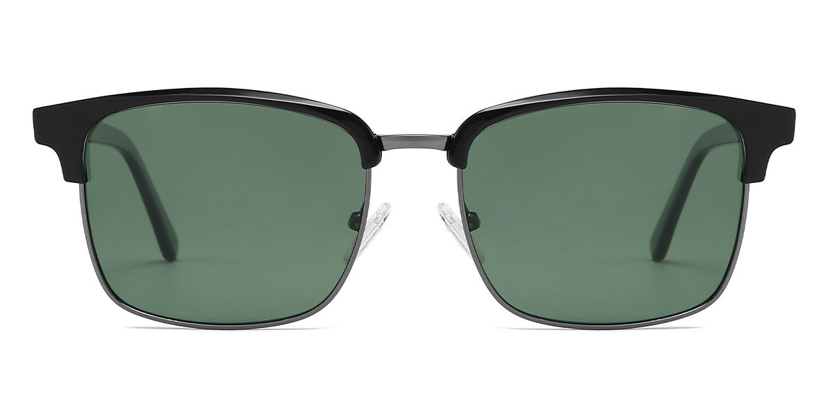 Negro Gris Darren Gafas - Rectangle Sunglasses