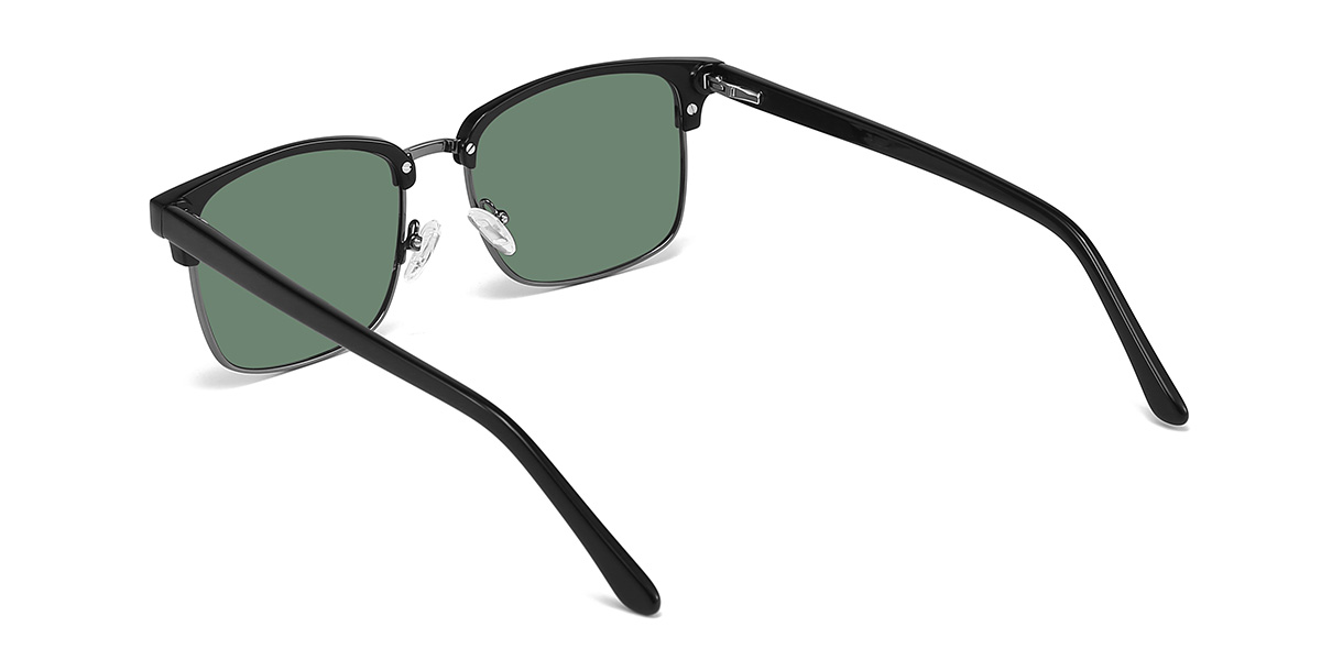 Negro Gris Darren Gafas - Rectangle Sunglasses