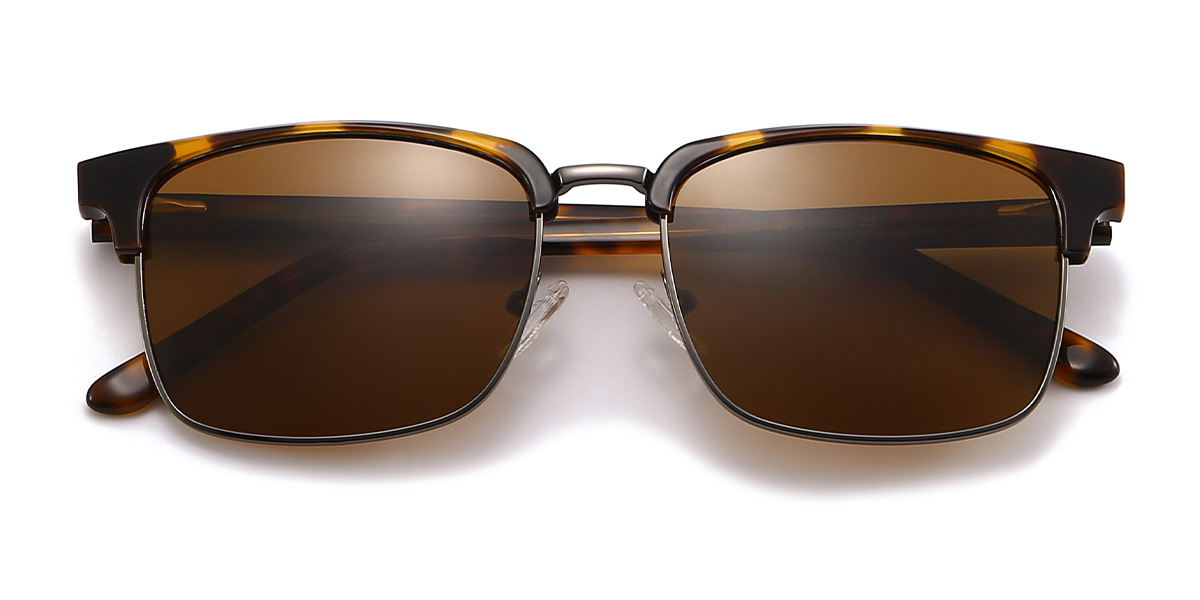 Tortoiseshell Brown Darren - Rectangle Sunglasses