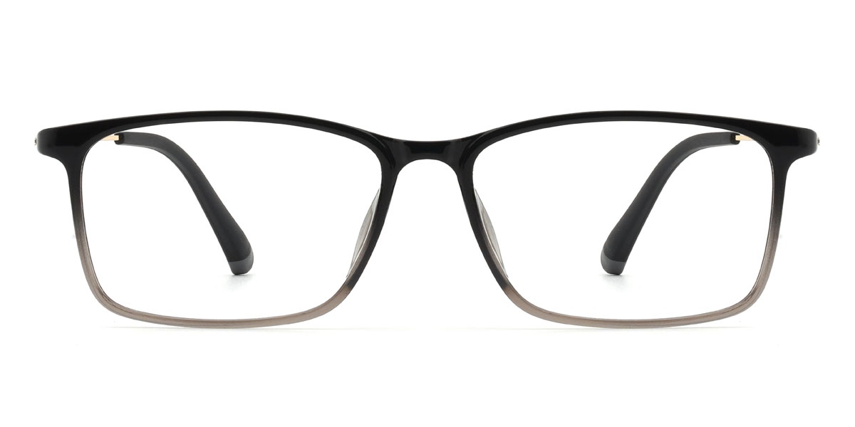 Black Tawny Enoch - Rectangle Glasses