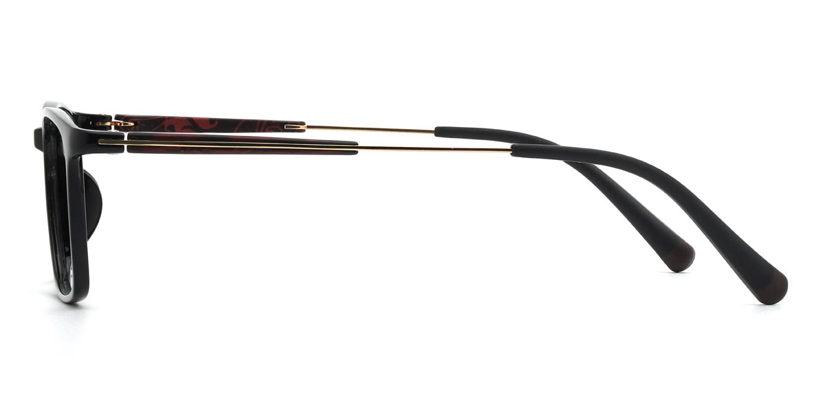 Gold Schwarz Enoch - Rectangle Glasses