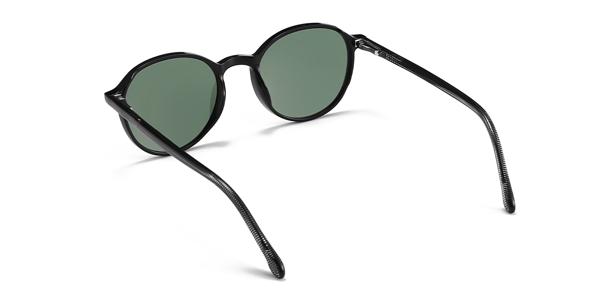 Schwarz Grau Sharon Brille - Oval Sunglasses