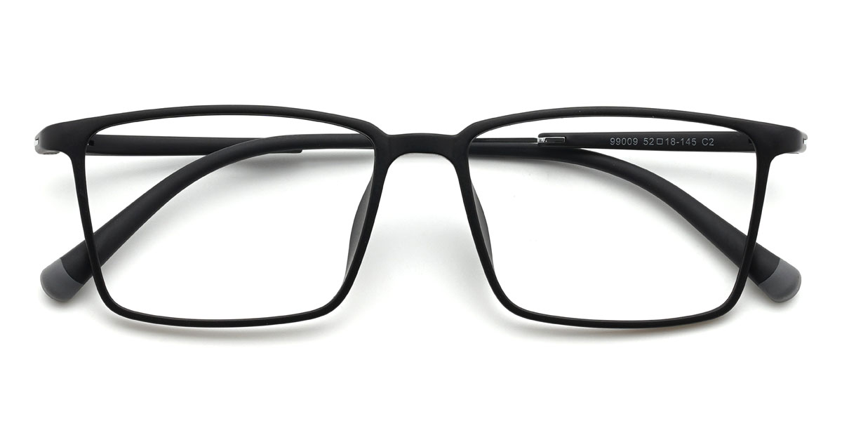 Black Silver Finlay - Rectangle Glasses