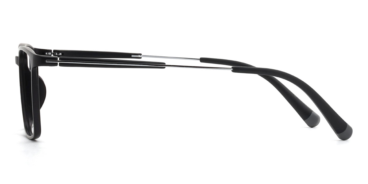 Black Silver Finlay - Rectangle Glasses