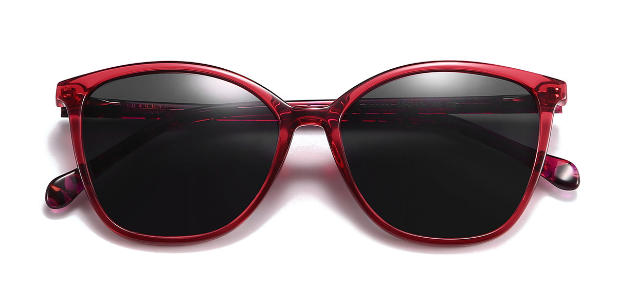 Red Grey Lynn - Cat Eye Sunglasses