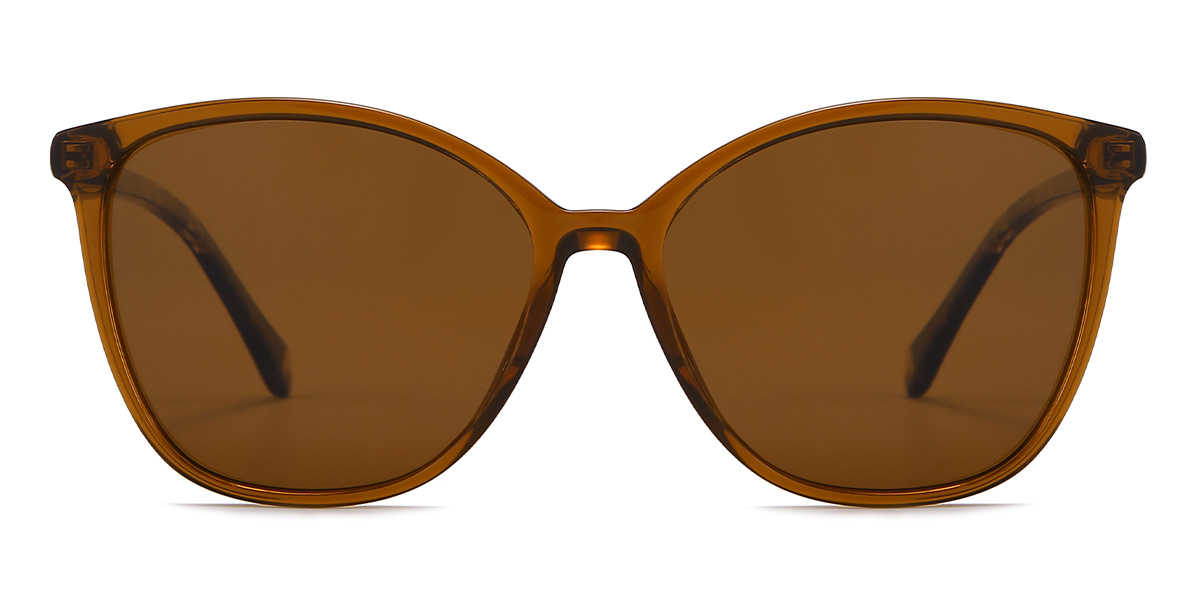 Marrón Marrón Lynn - Cat Eye Sunglasses