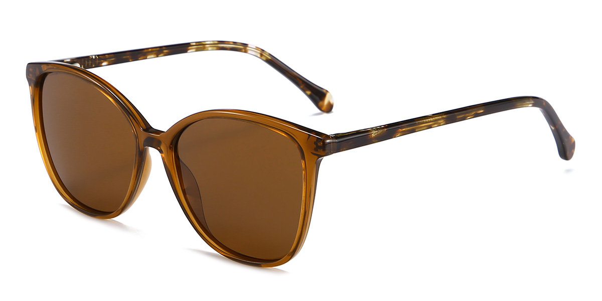 Brown Brown Lynn - Cat Eye Sunglasses