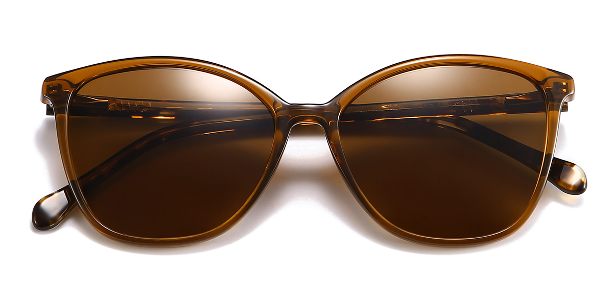 Marrón Marrón Lynn Gafas - Cat Eye Sunglasses