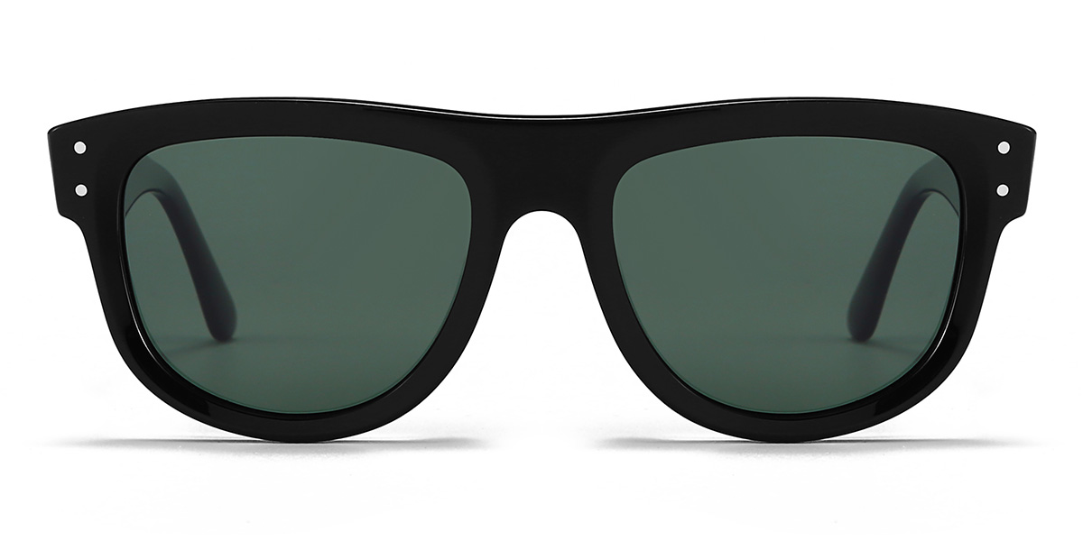 Negro Gris Hank Gafas - Aviator Sunglasses