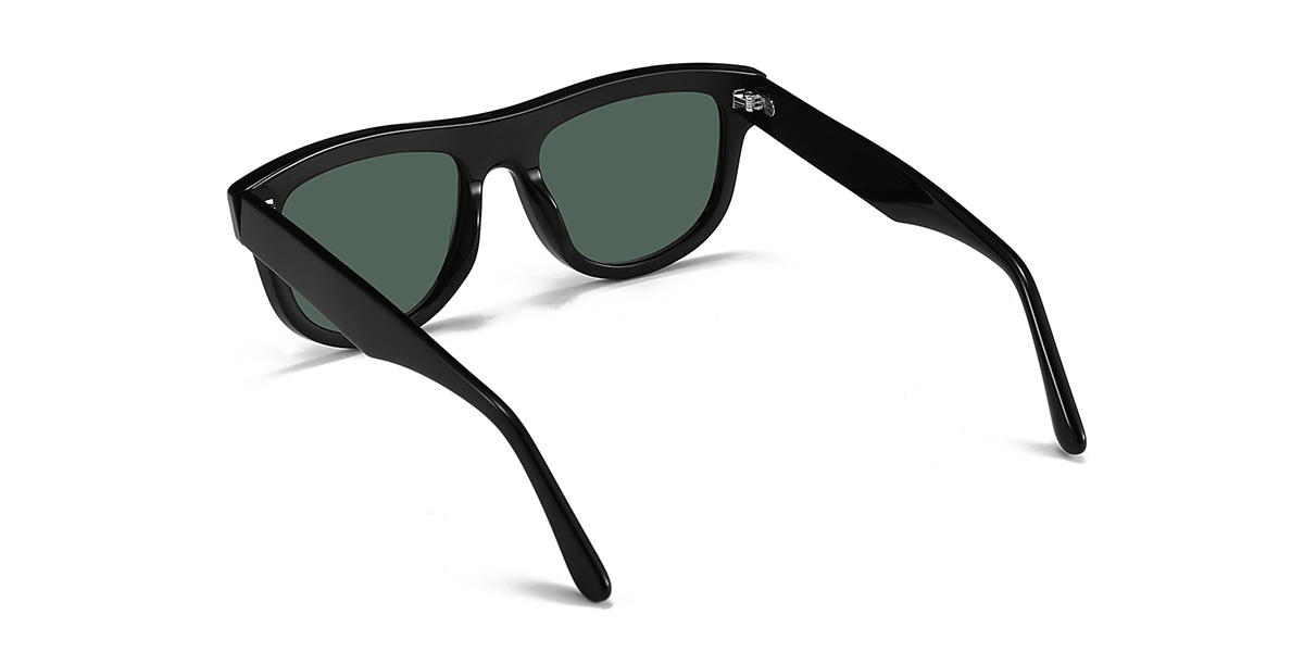 Negro Gris Hank - Aviator Sunglasses