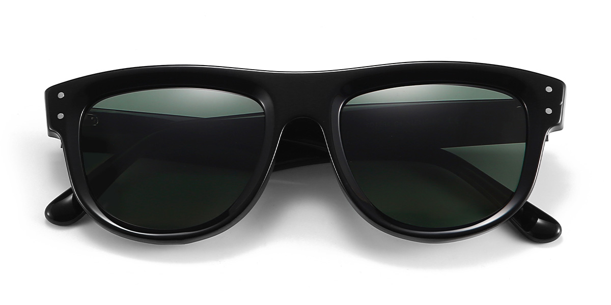 Negro Gris Hank - Aviator Sunglasses