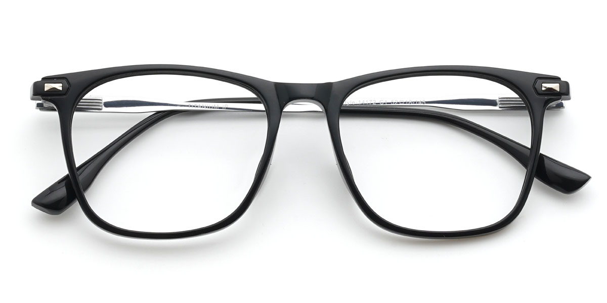 Black Jessie - Rectangle Glasses