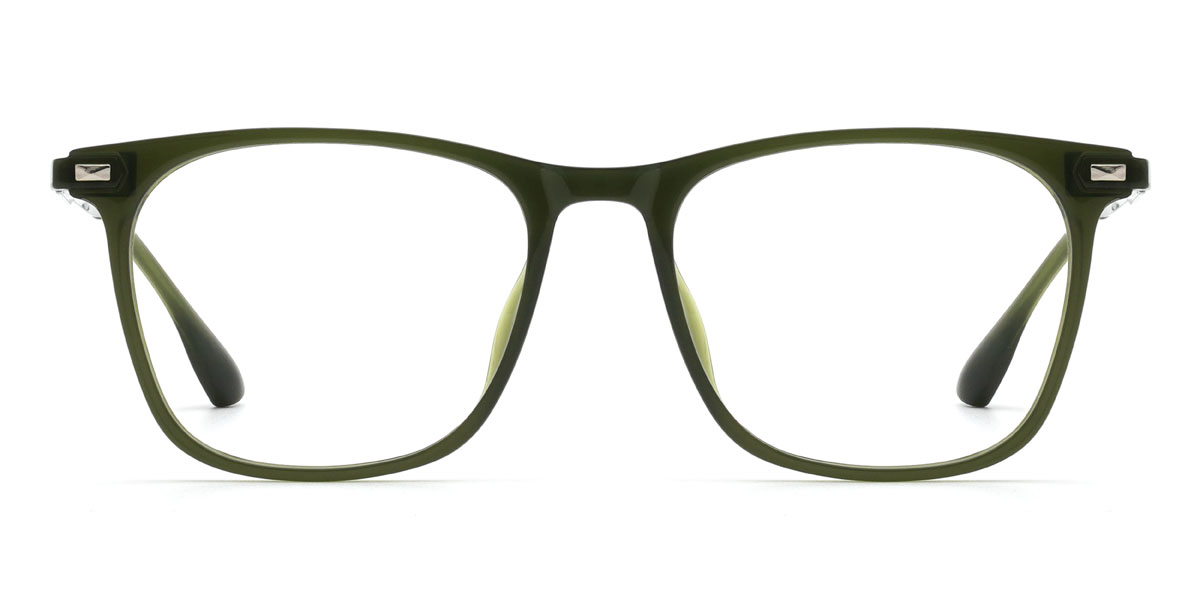 Green Jessie - Rectangle Glasses