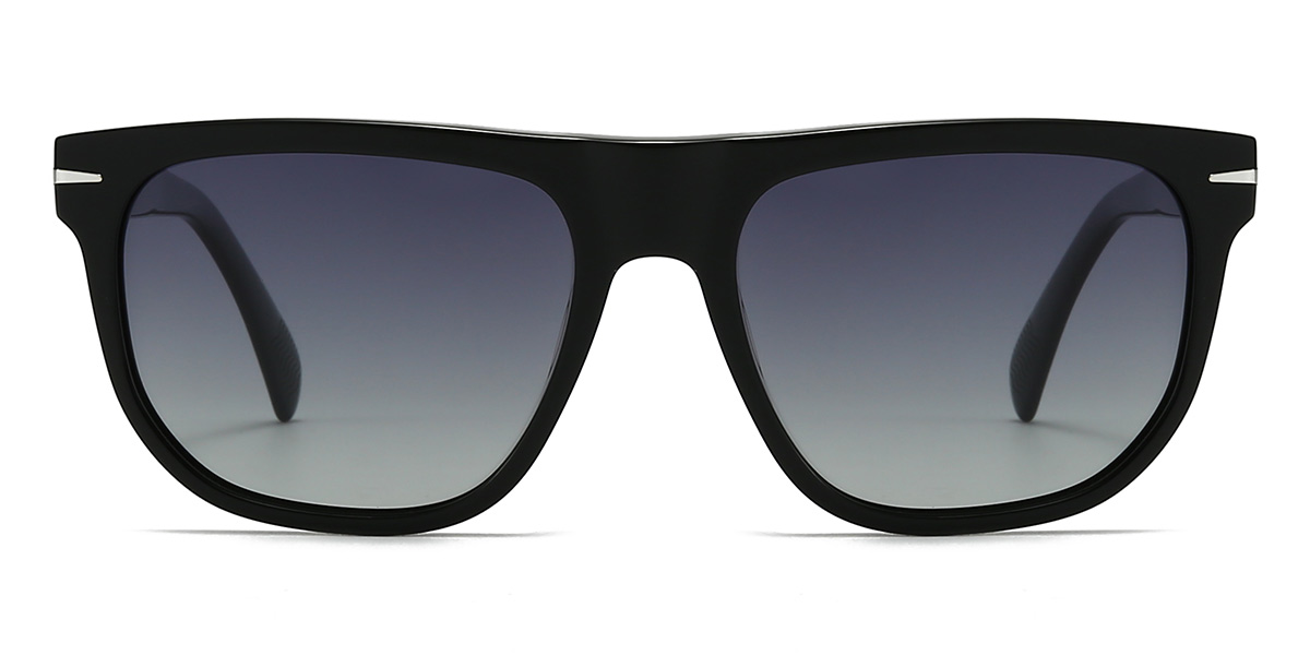 Negro Gris Danny - Rectangle Sunglasses