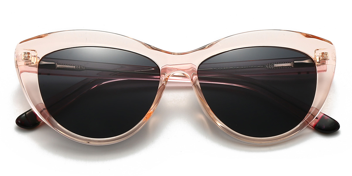 Rose Gris Alyssa Lunettes - Cat Eye Sunglasses