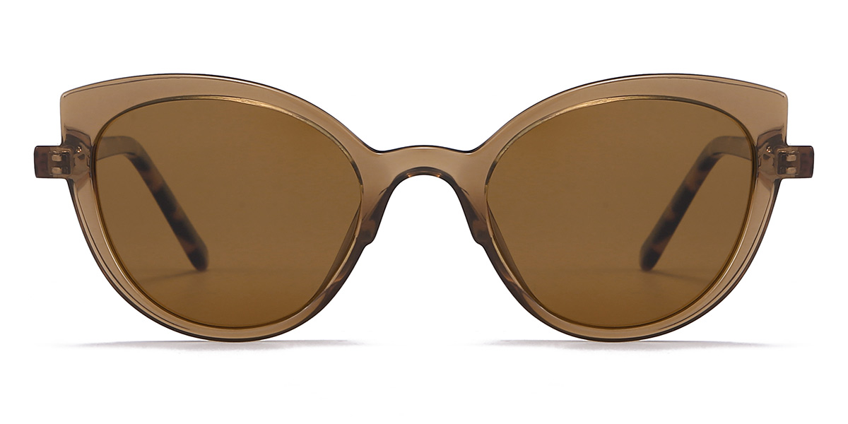 Fauve Marron Ivana Lunettes - Cat Eye Sunglasses