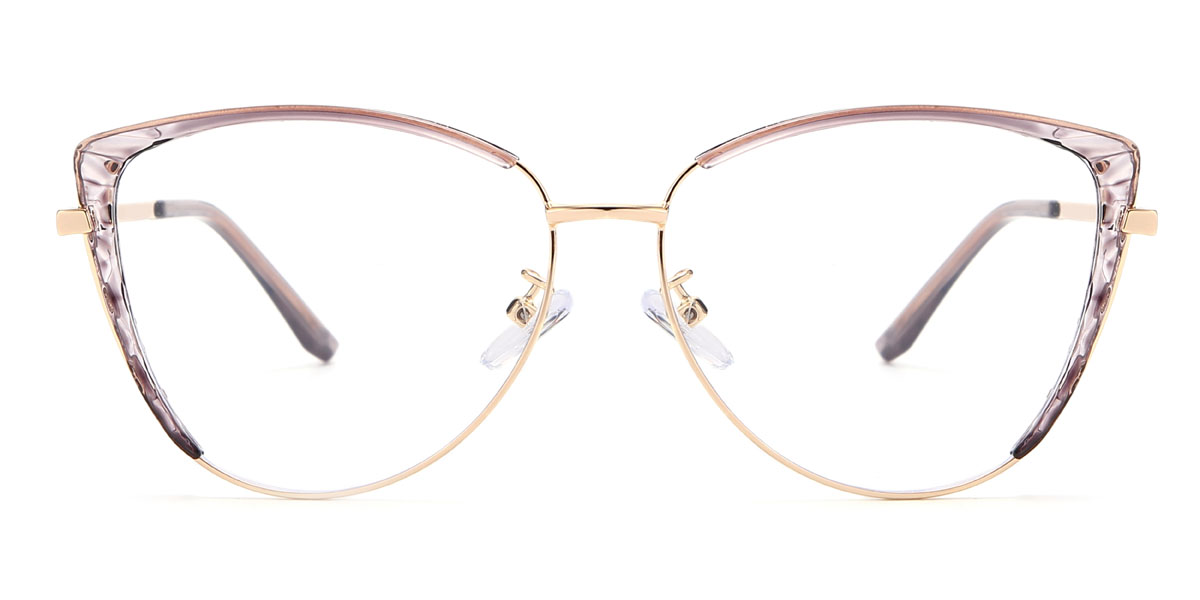 Clear Purple Lethe - Cat Eye Glasses