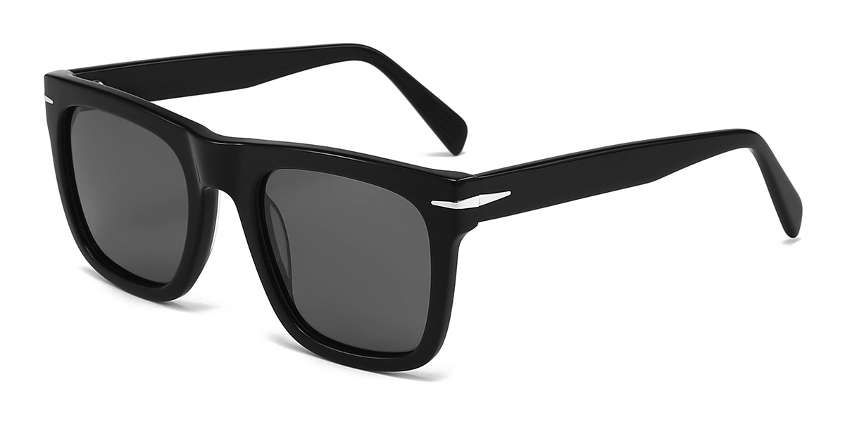 Schwarz Grau Tianna Brille - Square Sunglasses