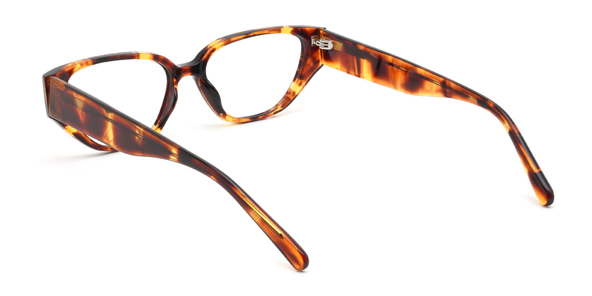 Yellow Tortoiseshell Bertram Glasses - Rectangle Glasses