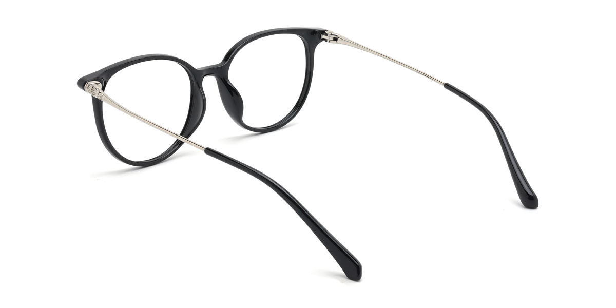 Black Kerry Glasses - Oval Glasses