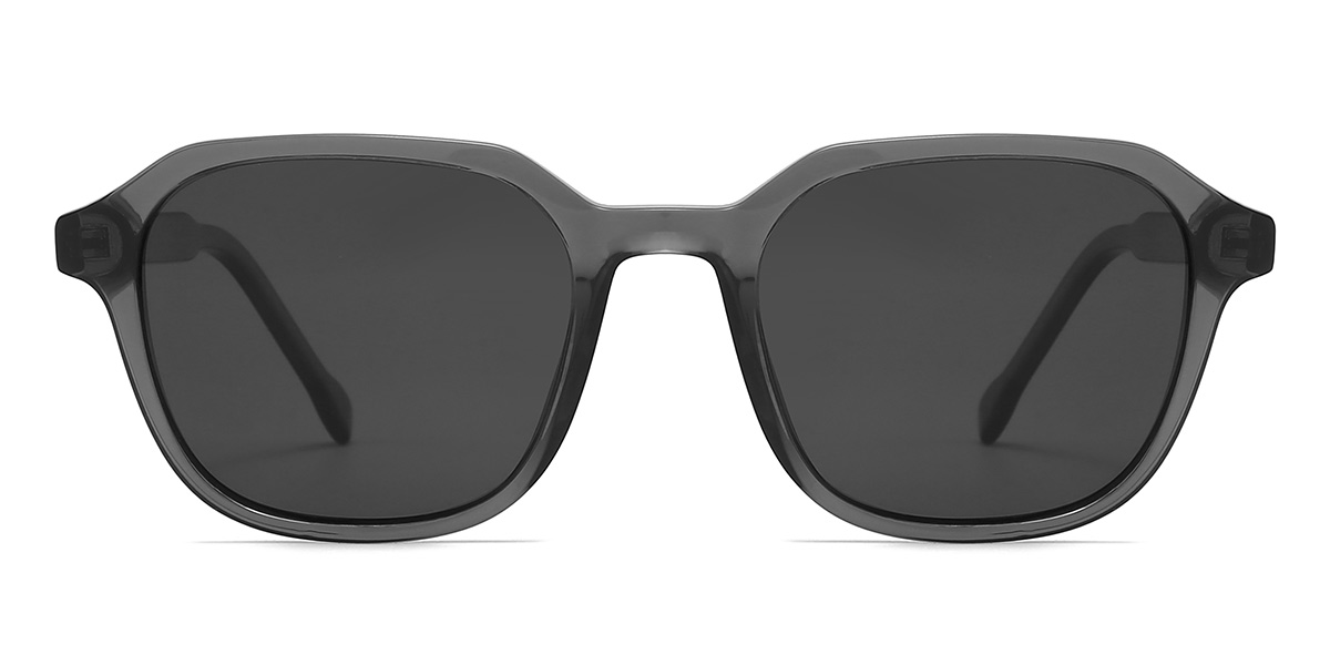 Grey Grey Darian Glasses - Rectangle Sunglasses