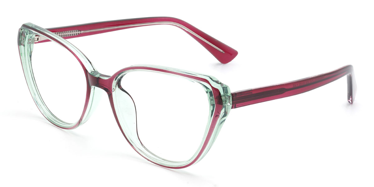 Wine Green Honora Glasses - Cat Eye Glasses