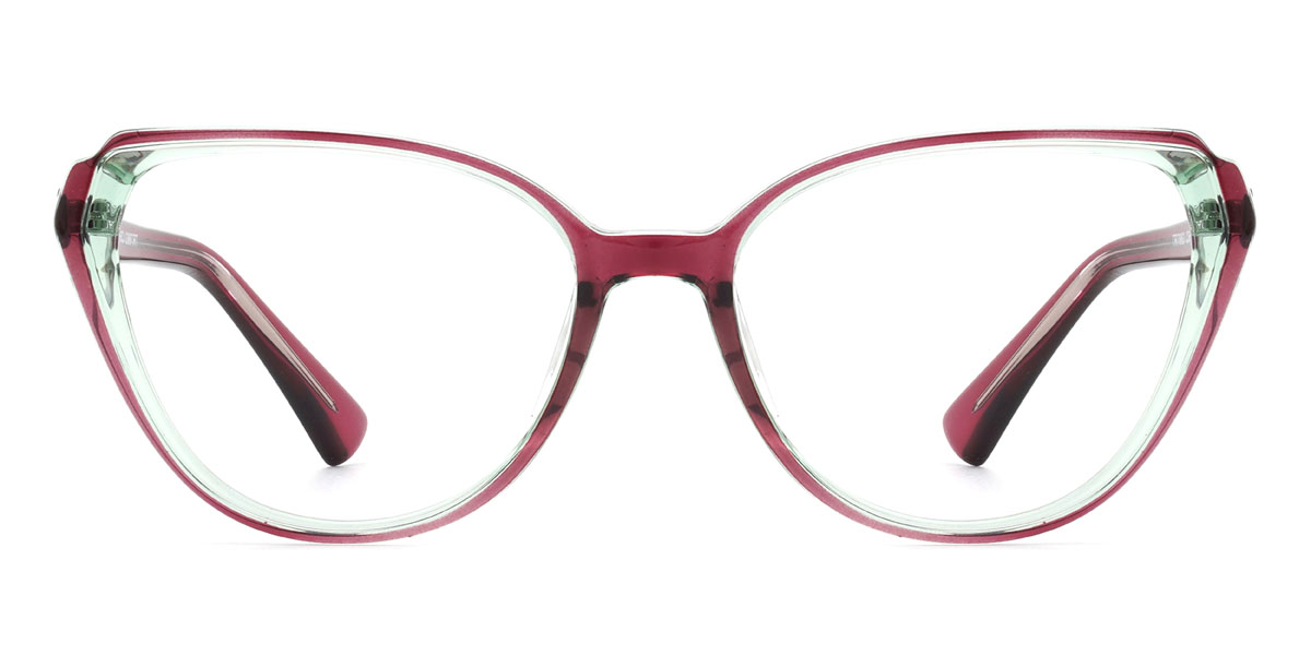 Wine Green Honora Glasses - Cat Eye Glasses