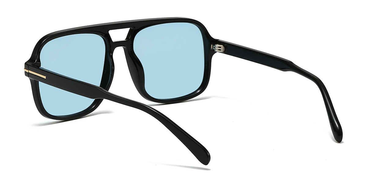 Negro Azul Forrest Gafas - Aviator Sunglasses