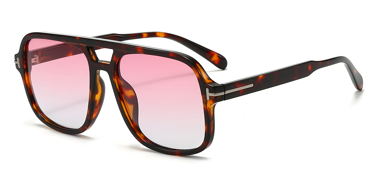 Schildpatt Rosa Forrest Brille - Aviator Sunglasses