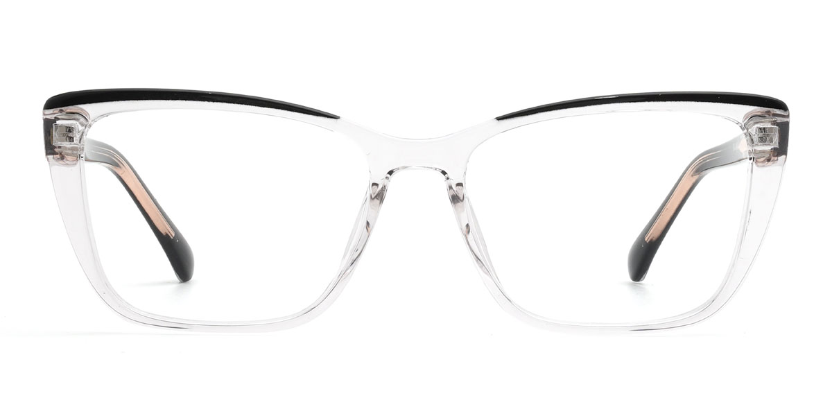 Black Clear Gerry Glasses - Rectangle Glasses