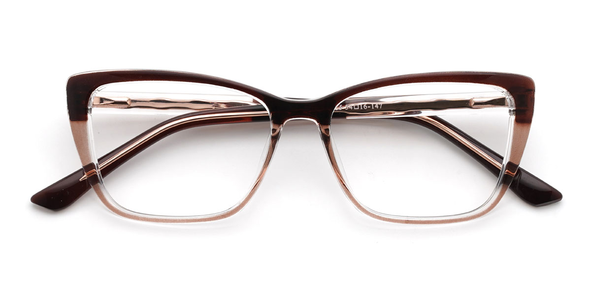 Brown Tawny Gerry Glasses - Rectangle Glasses