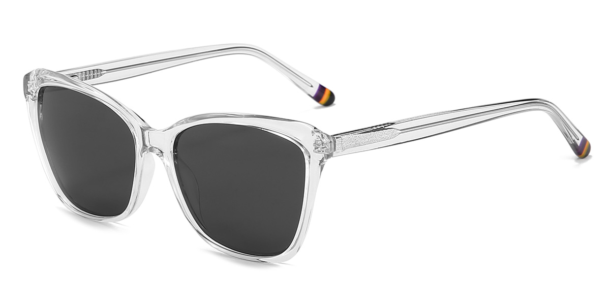 Clear Grey Joanna Glasses - Cat Eye Sunglasses