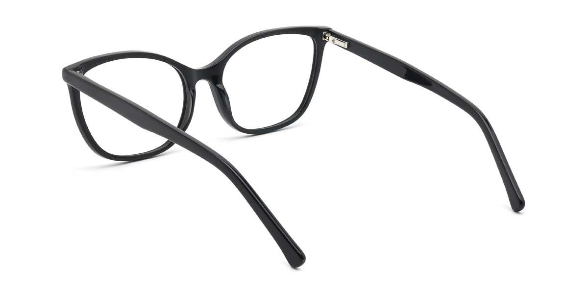 Black Stefan Glasses - Rectangle Glasses