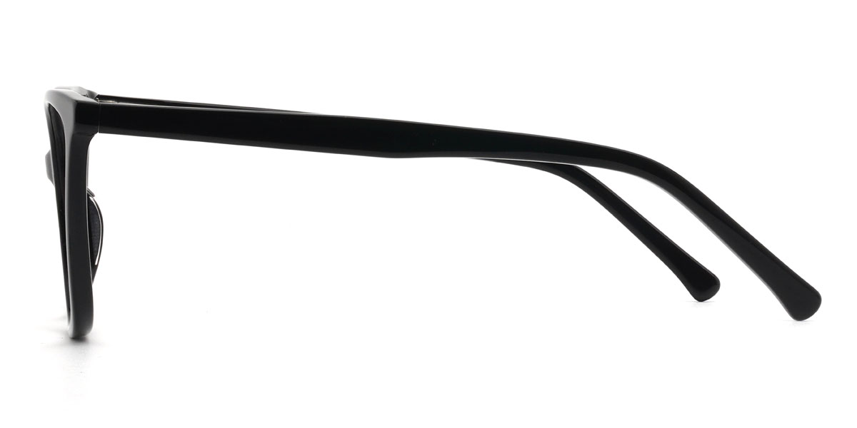 Black Stefan Glasses - Rectangle Glasses