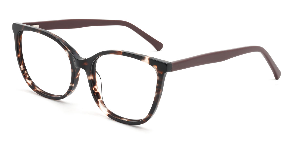 Noir Écaille de tortue Stefan Lunettes - Rectangle Glasses