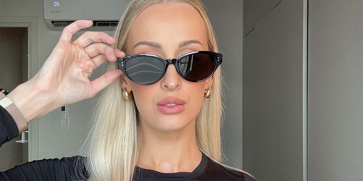 Negro Gris Ignativs Gafas - Oval Sunglasses