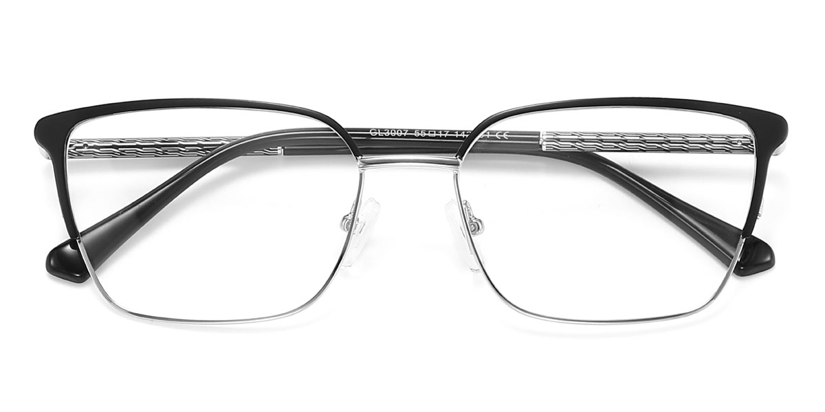 Schwarz Alisa Brille - Rectangle Glasses