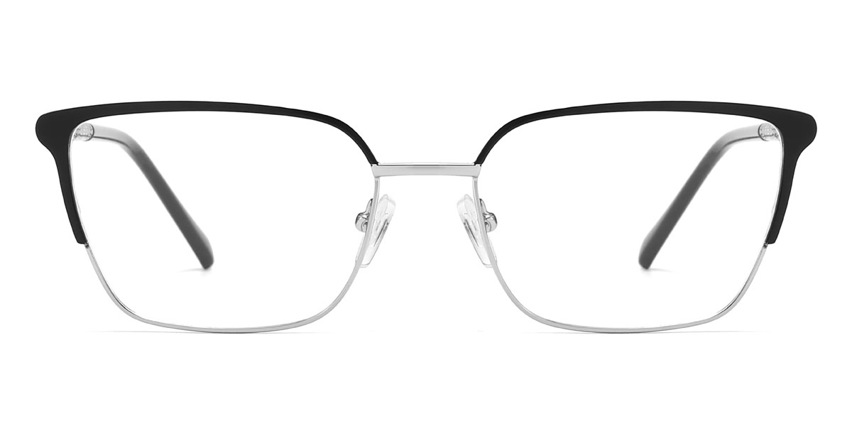 Black Alisa - Rectangle Glasses