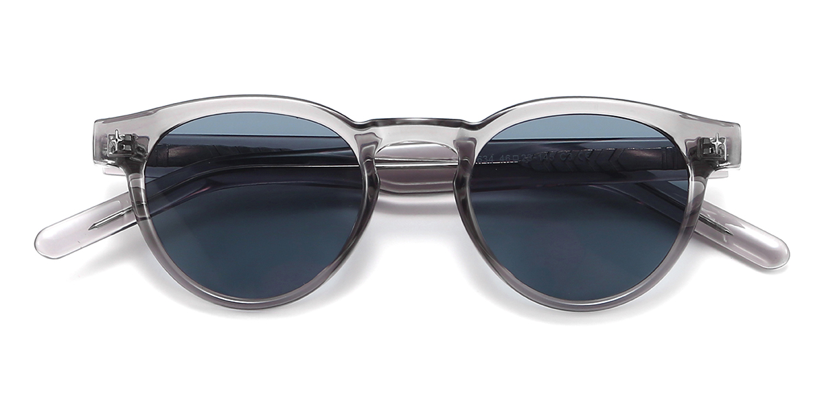 Szürke szürke Gwyneth Szemüveg - Oval Sunglasses
