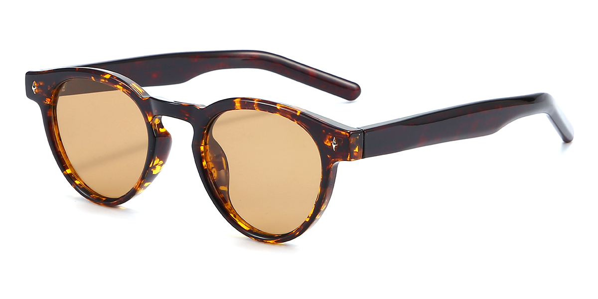 Tortoiseshell Brown Gwyneth Glasses - Oval Sunglasses