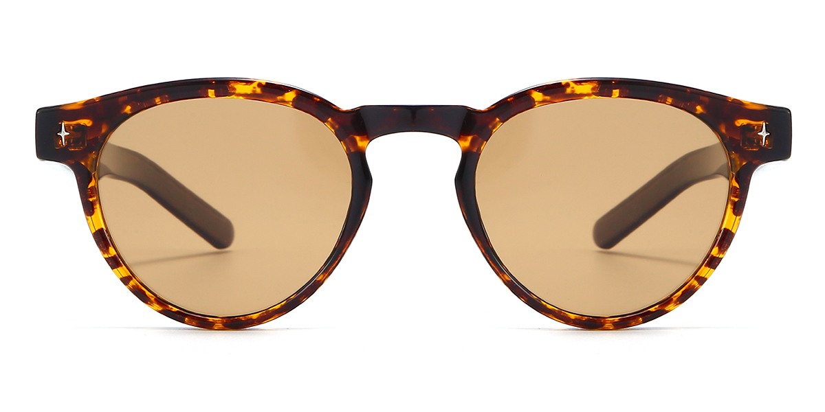 Tortoiseshell Brown Gwyneth - Oval Sunglasses