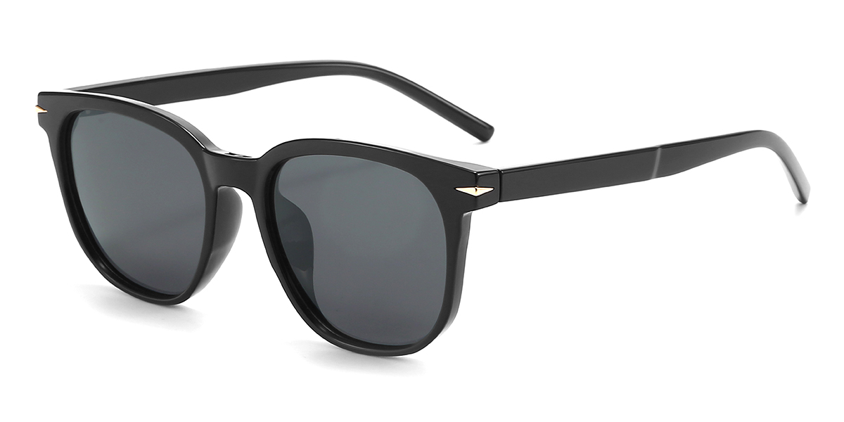 Preto Cinza Bunny Óculos - Square Sunglasses