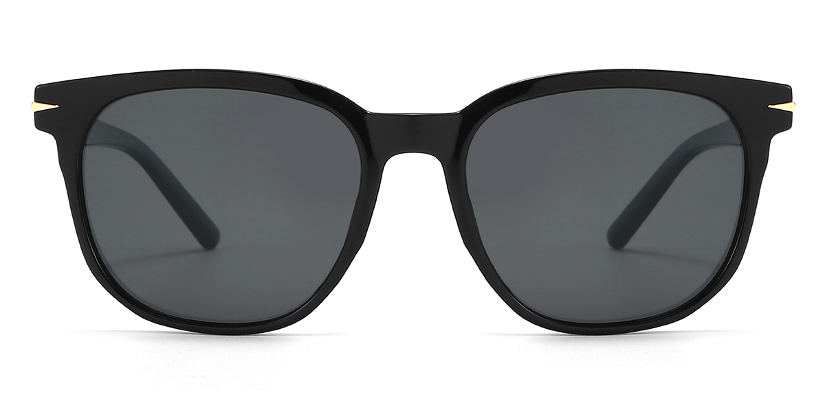 Schwarz Grau Bunny - Square Sunglasses