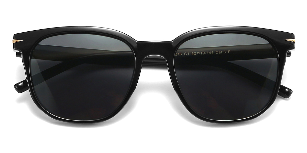 Negro Gris Bunny Gafas - Square Sunglasses